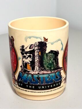 Vintage 1983 Masters of the Universe He-Man Deka Cup Skeletor
